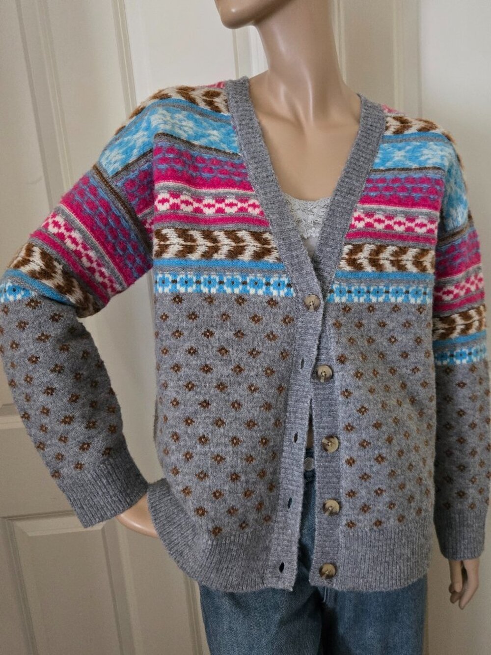 Lucky Brand Fair Isle Cardigan
